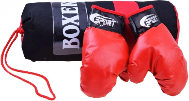 boxerská sada s rukavicami a boxovacím vrecom