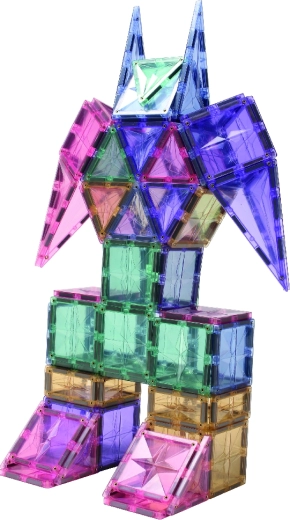 Cleverclixx magnetická stavebnica Creative Pack Pastel (125 ks)