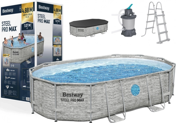Samonosný bazén Bestway Power Steel Swim Vista 427 x 250 x 100 cm