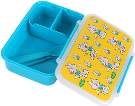 Detský lunchbox Mačička s príborom