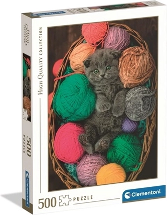 Clementoni puzzle high quality 500 dielikov – chlpaté mačiatko