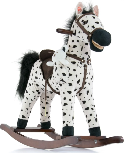 Milly Mally hojdací koník Mustang black dot