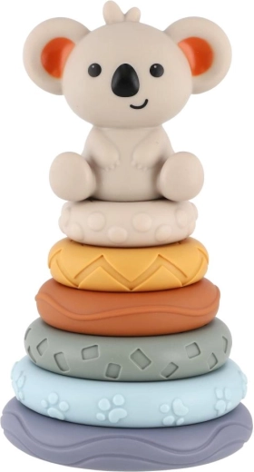 Skladacie krúžky s koalou pre koordináciu a zručnosť