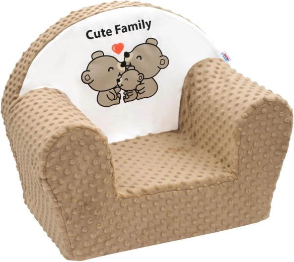 Detské kresielko z Minky New Baby Cute Family cappuccino