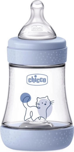 Chicco antikoliková dojčenská fľaša Perfect5 150 ml, chlapec, pomalý prietok 0m+