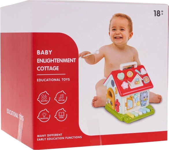 Interaktívny multifunkčný domček s pianom a xylofónom