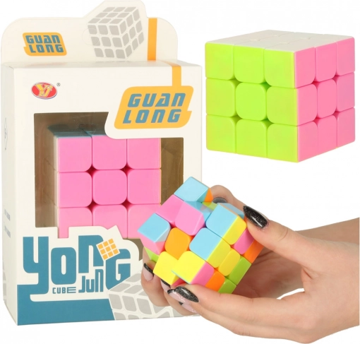 Logická kocka 3x3 neon 5,5 cm