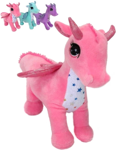 Plyšový dráčik stojaci 24 cm - 1 kus