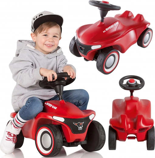 Veľké červené odrážadlo Bobby Car Neo Red