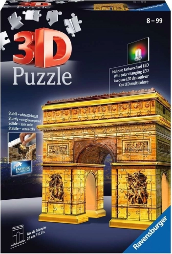Svietiace 3D puzzle Nočná edícia Víťazný oblúk