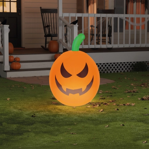 Nafukovacia halloweenska tekvica s RGB LED osvetlením 40 cm