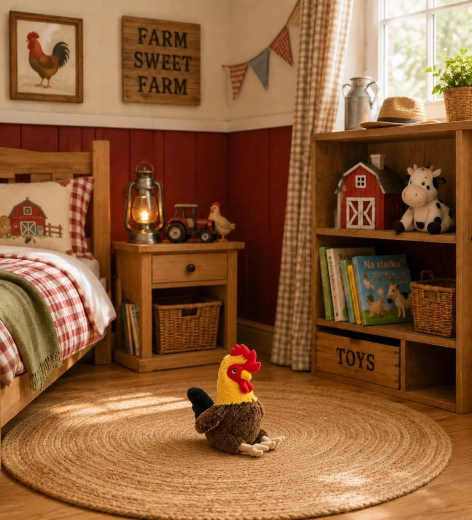Farmárska zábava v detskej izbe