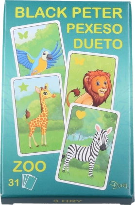 Karty Čierny Peter Zoo – klasická rodinná hra