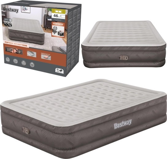 Nafukovací matrac Queen s integrovanou elektrickou pumpou Bestway 203 × 152 × 46 cm