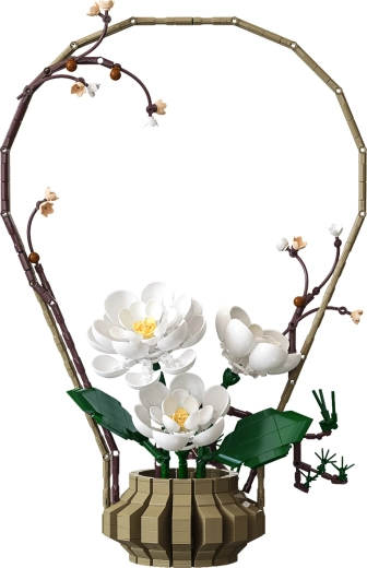 Realistické zimné kvety z 1001 dielikov