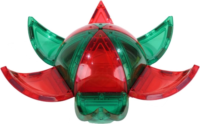 Magnetická stavebnica Cleverclixx Curved Dome Pack Intense (47 ks)