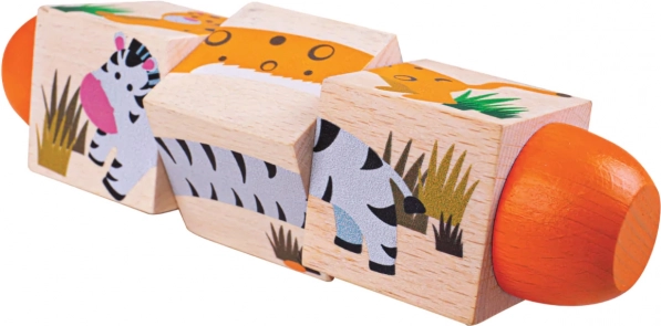 Bigjigs Toys motorický valec džungľa