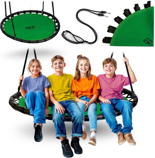 Hojdacie kruhová hojdačka bocianie hniezdo NEO-SPORT Swingo 120 cm