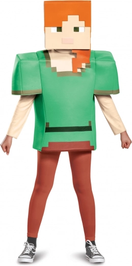 Minecraft kostým Alex pre deti 7–8 rokov