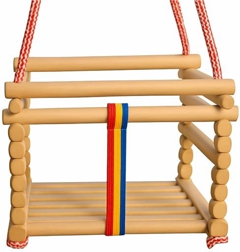 Detská buková hojdačka BABY MIX – prírodná