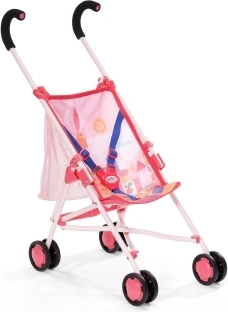 BABY born golfový kočík so sieťkou ružový