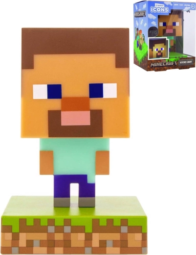Stolná lampička Minecraft Steve