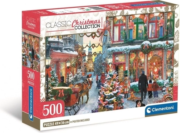 Clementoni puzzle 500 dielikov Compact Joy of Christmas