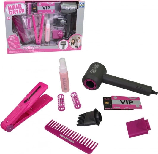 Fén s príslušenstvom pre deti, čierny