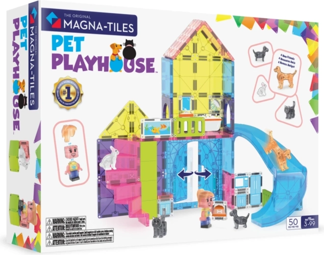 Magna-Tiles domček pre zvieratká 50 dielikov