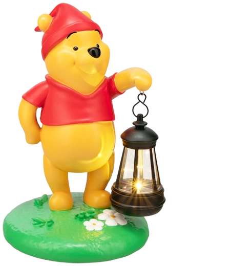 Disney Macko Pú solárne svetlo s lampášom - 1 kus