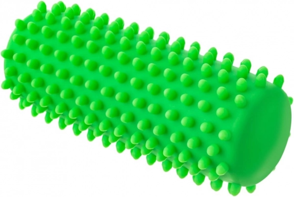 Zelený masážny valec pre relaxáciu a rehabilitáciu