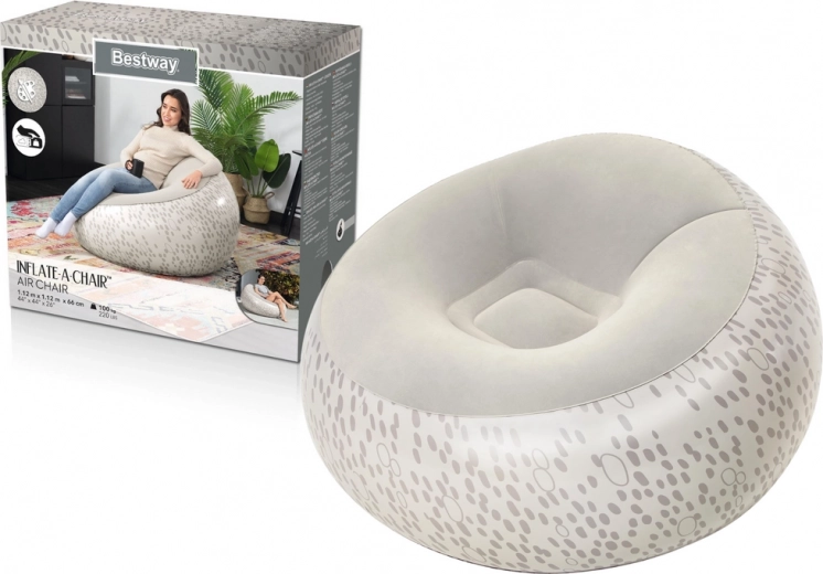 Nafukovacie kreslo Bestway sivé