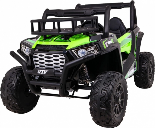elektrické detské auto buggy UTV 24 V s dvoma motormi, EVA kolesami a diaľkovým ovládačom – zelené
