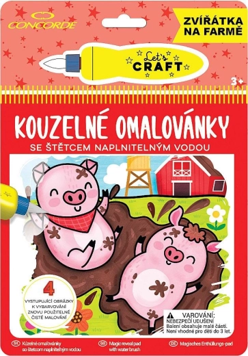 Kúzelné omaľovánky CONCORDE – zvieratká na farme