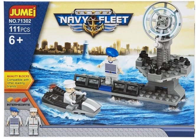 Stavebnica Jumei navy fleet – námorníctvo 111 dielikov, 25 × 18 cm - 1 kus