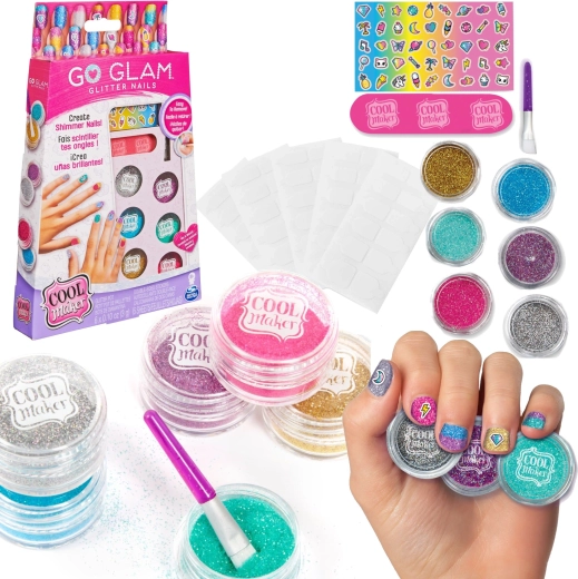 Cool Maker Go Glam súprava na zdobenie nechtov trblietkami a nálepkami