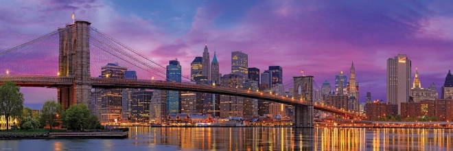 Panoramatické puzzle Brooklynský most New York 1000 dielikov