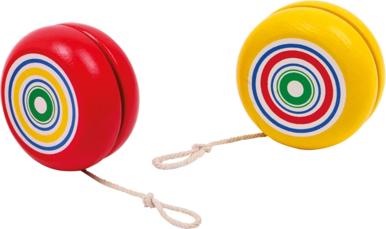 small foot Drevené jojo Špirála žltá