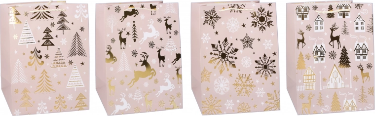 Darčeková taška XS Vianoce 14,5 × 15 × 6 cm