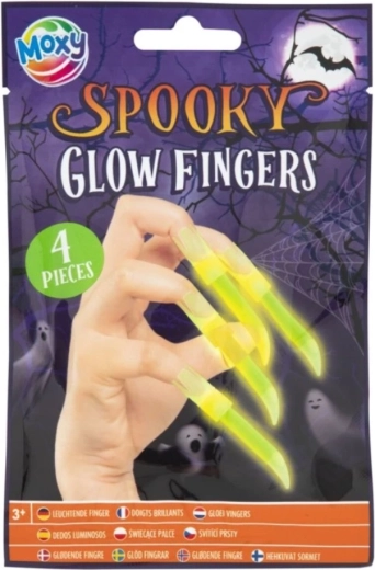 MOXY svietiace halloweenské nechty 4 ks