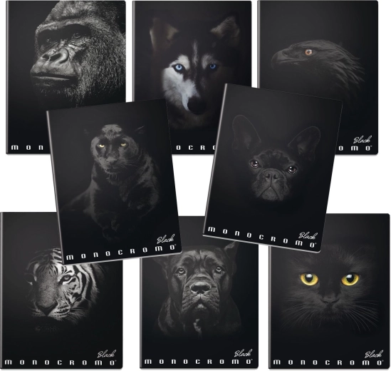 Školský zošit A4 Monocromo čierny