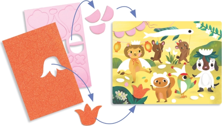 Predsekané tvary na jednoduché lepenie