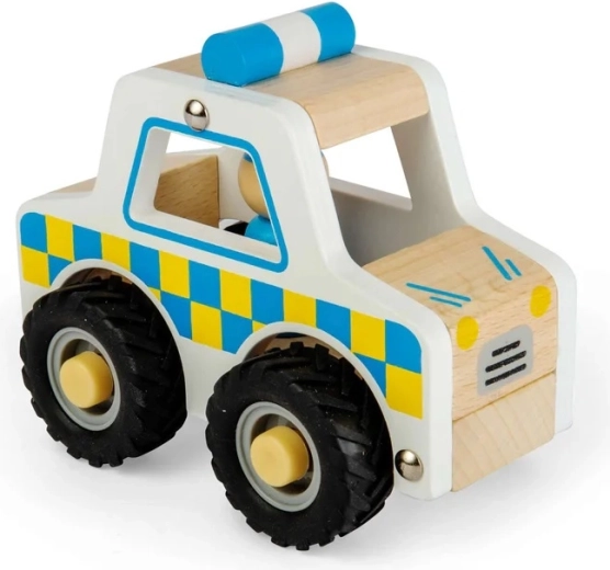 Bigjigs Toys drevené mini policajné auto