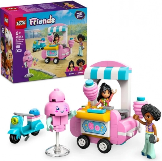 Lego Friends stánok s cukrovou vatou a skútrom