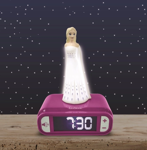 Žiariace 3D nočné svetlo Elsa