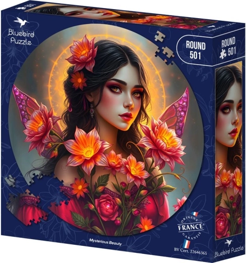 Okrúhle puzzle Bluebird tajomná kráska 501 dielikov