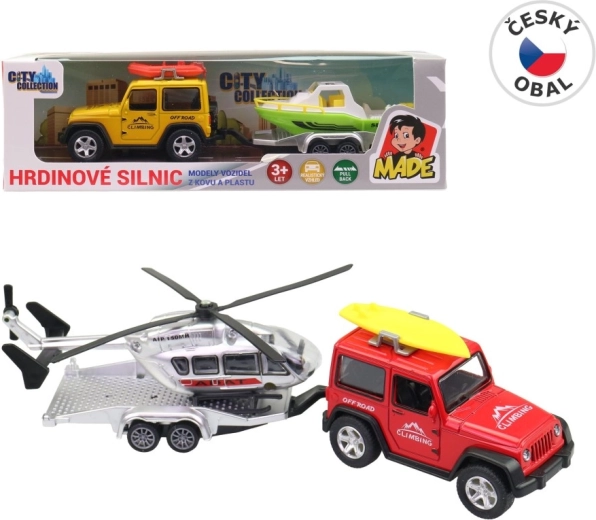Auto s prívesom 21 cm