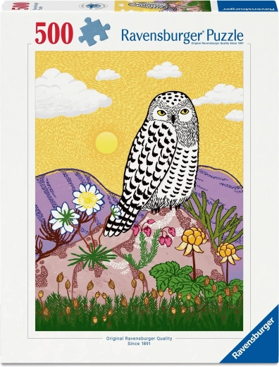 Ravensburger puzzle Snežná sova 500 dielikov