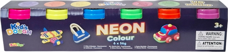 Neónová modelovacia hmota – sada 6 farieb