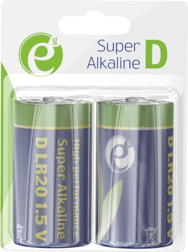 Alkalické batérie D LR20 1.5 V, 2 ks